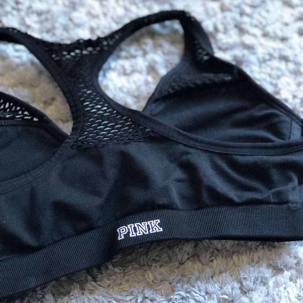 Pink Push Up Sports Bra VS
